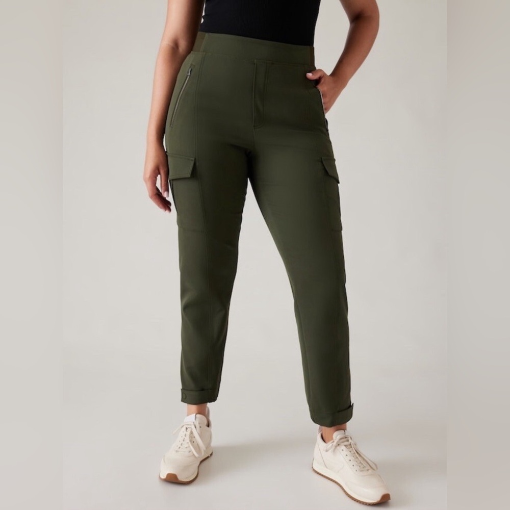 Athleta Size 4 Army Green Endless High-Rise Cargo Pant